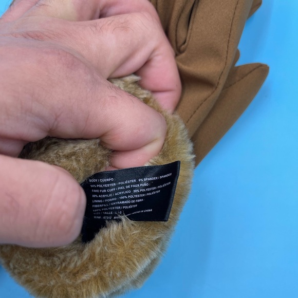 Like New! HEAD Weatherproof Faux Fur Winter Gloves - Picture 5 of 5